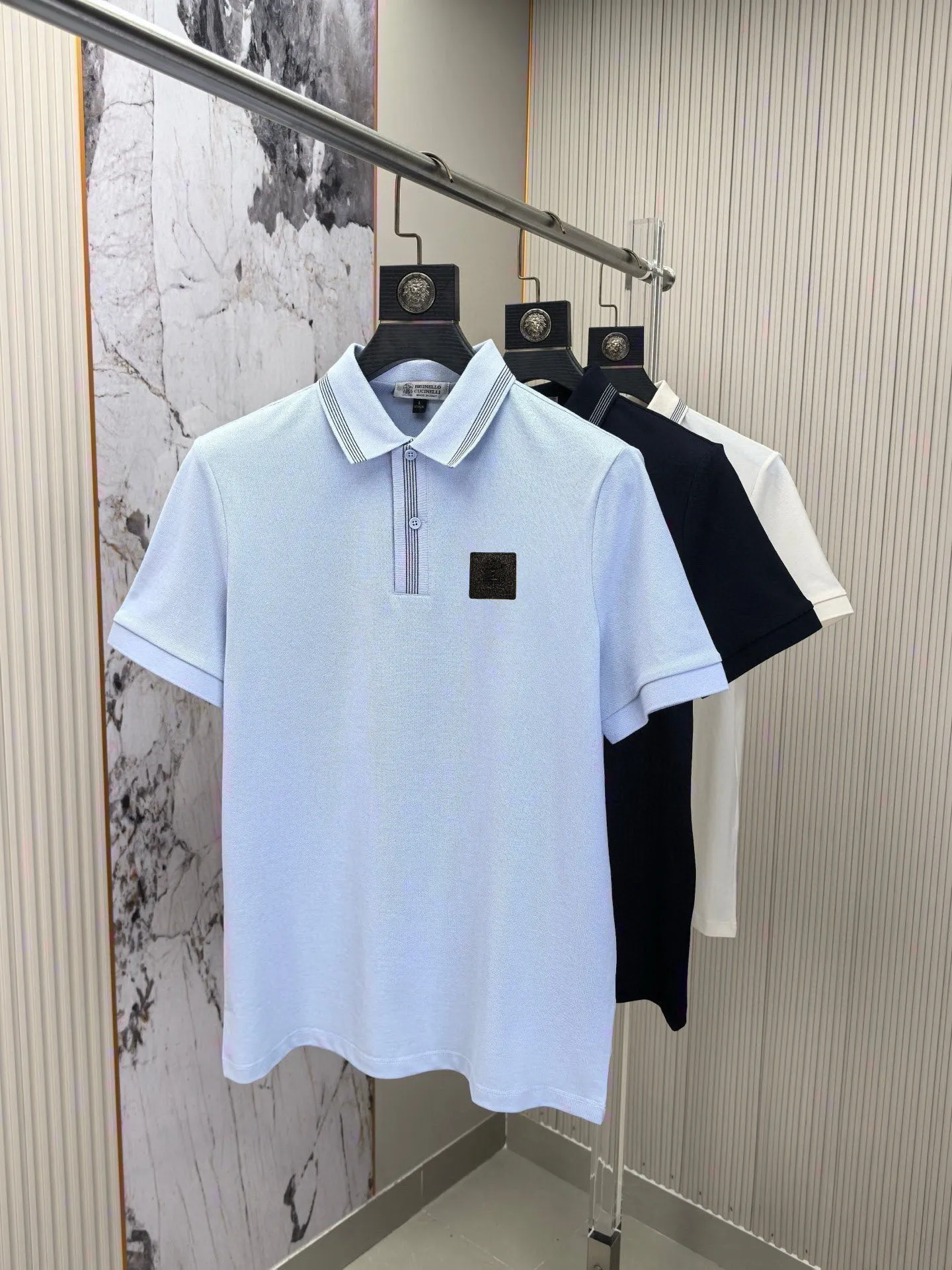 , supporting BC summer New Arrival T-shirt lapel short-sleeved POLO shirt, counter-customized fabric Breathable, high comfort, material: 69.7% cotton 26.4% polyester fiber 3.9% spandex Style: general style, impeccable details, brand element design concept, reflecting high quality. It feels delicate and soft! It presents a casual cut and the upper body shape is great! (Complete three standards) Sizes: M-4XL